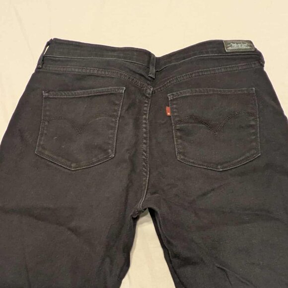 Levi's Strauss Signature Womens 30 x 32 Black Demi Curve Slim Leg 5 Pocket Denim - Picture 8 of 10